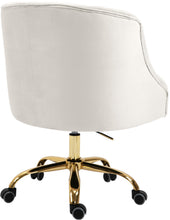 Load image into Gallery viewer, Arden Cream Velvet Office Chair