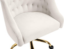 Load image into Gallery viewer, Arden Cream Velvet Office Chair