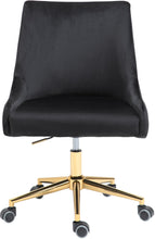 Load image into Gallery viewer, Karina Black Velvet Office Chair