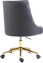 Load image into Gallery viewer, Karina Grey Velvet Office Chair
