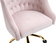 Load image into Gallery viewer, Arden Pink Velvet Office Chair