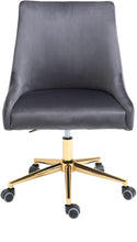 Load image into Gallery viewer, Karina Grey Velvet Office Chair