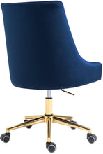Load image into Gallery viewer, Karina Navy Velvet Office Chair