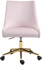 Load image into Gallery viewer, Karina Pink Velvet Office Chair