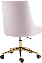 Load image into Gallery viewer, Karina Pink Velvet Office Chair