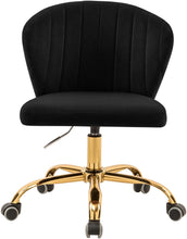 Load image into Gallery viewer, Finley Black Velvet Office Chair