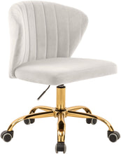 Load image into Gallery viewer, Finley Cream Velvet Office Chair