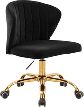 Load image into Gallery viewer, Finley Black Velvet Office Chair