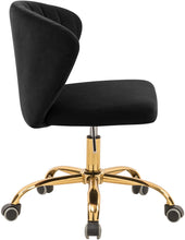 Load image into Gallery viewer, Finley Black Velvet Office Chair