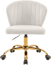 Load image into Gallery viewer, Finley Cream Velvet Office Chair