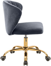 Load image into Gallery viewer, Finley Grey Velvet Office Chair