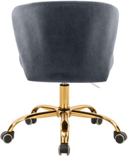 Load image into Gallery viewer, Finley Grey Velvet Office Chair