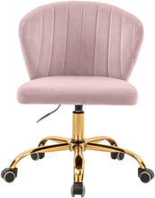 Load image into Gallery viewer, Finley Pink Velvet Office Chair