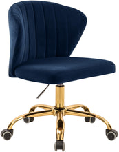 Load image into Gallery viewer, Finley Navy Velvet Office Chair