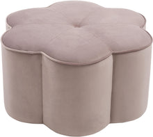 Load image into Gallery viewer, Daisy Pink Velvet Ottoman