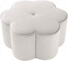 Load image into Gallery viewer, Daisy Cream Velvet Ottoman