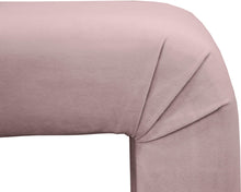 Load image into Gallery viewer, Minimalist Pink Velvet Bench