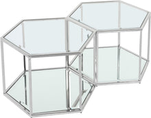 Load image into Gallery viewer, Sei Chrome Coffee Table