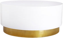 Load image into Gallery viewer, Deco White/Gold Coffee Table