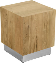 Load image into Gallery viewer, Acacia Chrome End Table