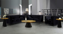 Load image into Gallery viewer, Martini Brushed Gold/Matte Black End Table