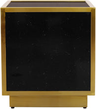 Load image into Gallery viewer, Glitz Black Faux Marble End Table