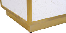 Load image into Gallery viewer, Glitz White Faux Marble End Table