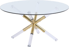 Load image into Gallery viewer, Mercury Acrylic/Gold Coffee Table