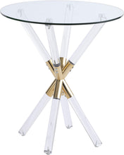 Load image into Gallery viewer, Mercury Acrylic/Gold End Table