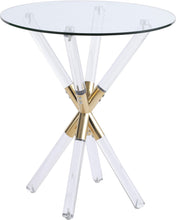 Load image into Gallery viewer, Mercury Acrylic/Gold End Table