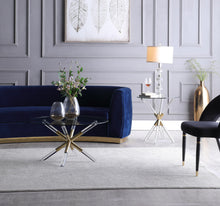 Load image into Gallery viewer, Mercury Acrylic/Gold End Table