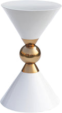 Load image into Gallery viewer, Malia White / Gold End Table
