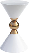 Load image into Gallery viewer, Malia White / Gold End Table