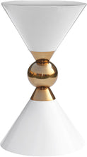 Load image into Gallery viewer, Malia White / Gold End Table