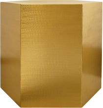 Load image into Gallery viewer, Hexagon Brushed Gold End Table