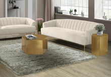 Load image into Gallery viewer, Hexagon Brushed Gold Coffee Table