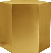 Load image into Gallery viewer, Hexagon Brushed Gold End Table