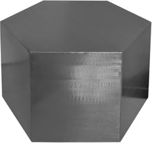 Load image into Gallery viewer, Hexagon Brushed Chrome Coffee Table