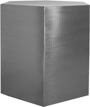 Load image into Gallery viewer, Hexagon Brushed Chrome End Table