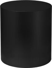 Load image into Gallery viewer, Cylinder Matte Black End Table