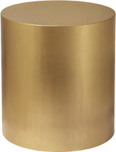 Load image into Gallery viewer, Cylinder Brushed Gold End Table
