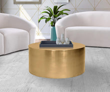 Load image into Gallery viewer, Cylinder Brushed Gold Coffee Table