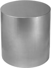 Load image into Gallery viewer, Cylinder Brushed Chrome End Table