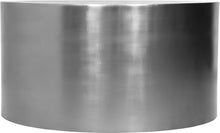 Load image into Gallery viewer, Cylinder Brushed Chrome Coffee Table