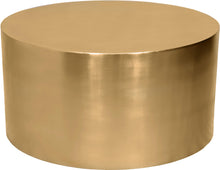 Load image into Gallery viewer, Cylinder Brushed Gold Coffee Table