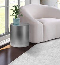 Load image into Gallery viewer, Cylinder Brushed Chrome End Table
