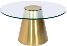 Load image into Gallery viewer, Glassimo Brushed Gold Coffee Table