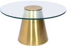 Load image into Gallery viewer, Glassimo Brushed Gold Coffee Table