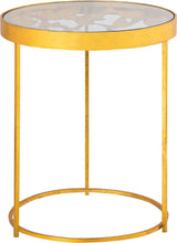 Load image into Gallery viewer, Butterfly Gold End Table