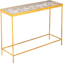 Load image into Gallery viewer, Butterfly Gold Console Table
